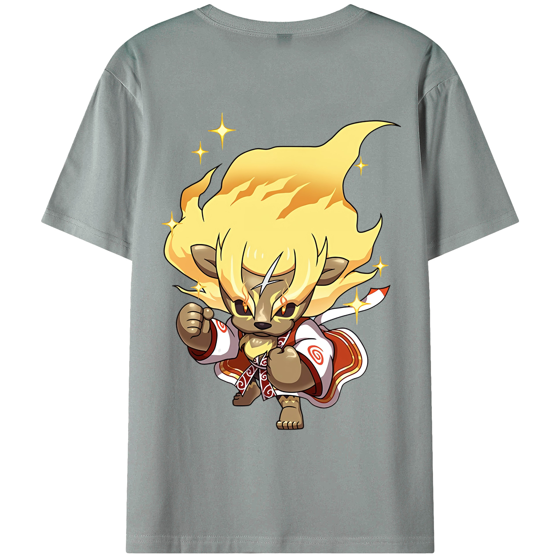 （画像用） 妖怪ウォッチ Yo-kai Watch 綿100％ メンズ半袖Tシャツ（バックプリント） 通気性